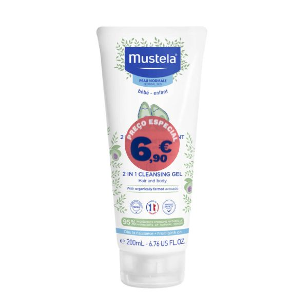 Mustela Bebé Gel Lavante Cabelo e Corpo 200 ml Preço Especial